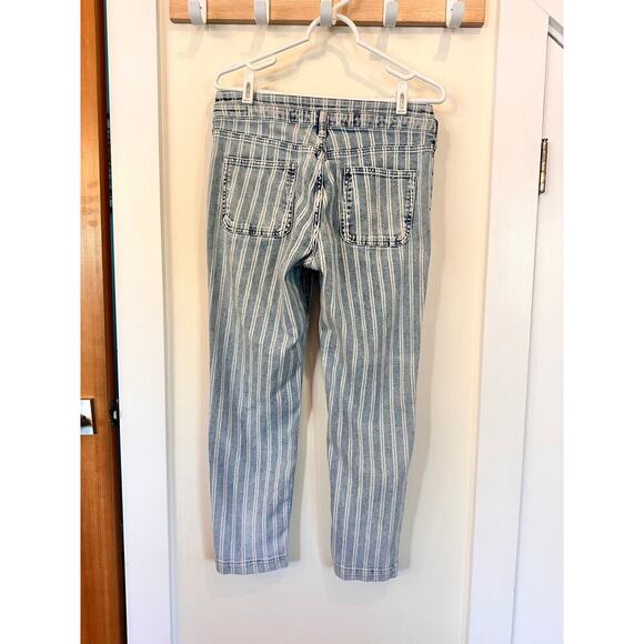 Anthropologie Pilcro High-Rise Striped Acid Wash Slim Jeans Pants Size 29 - Picture 8 of 9